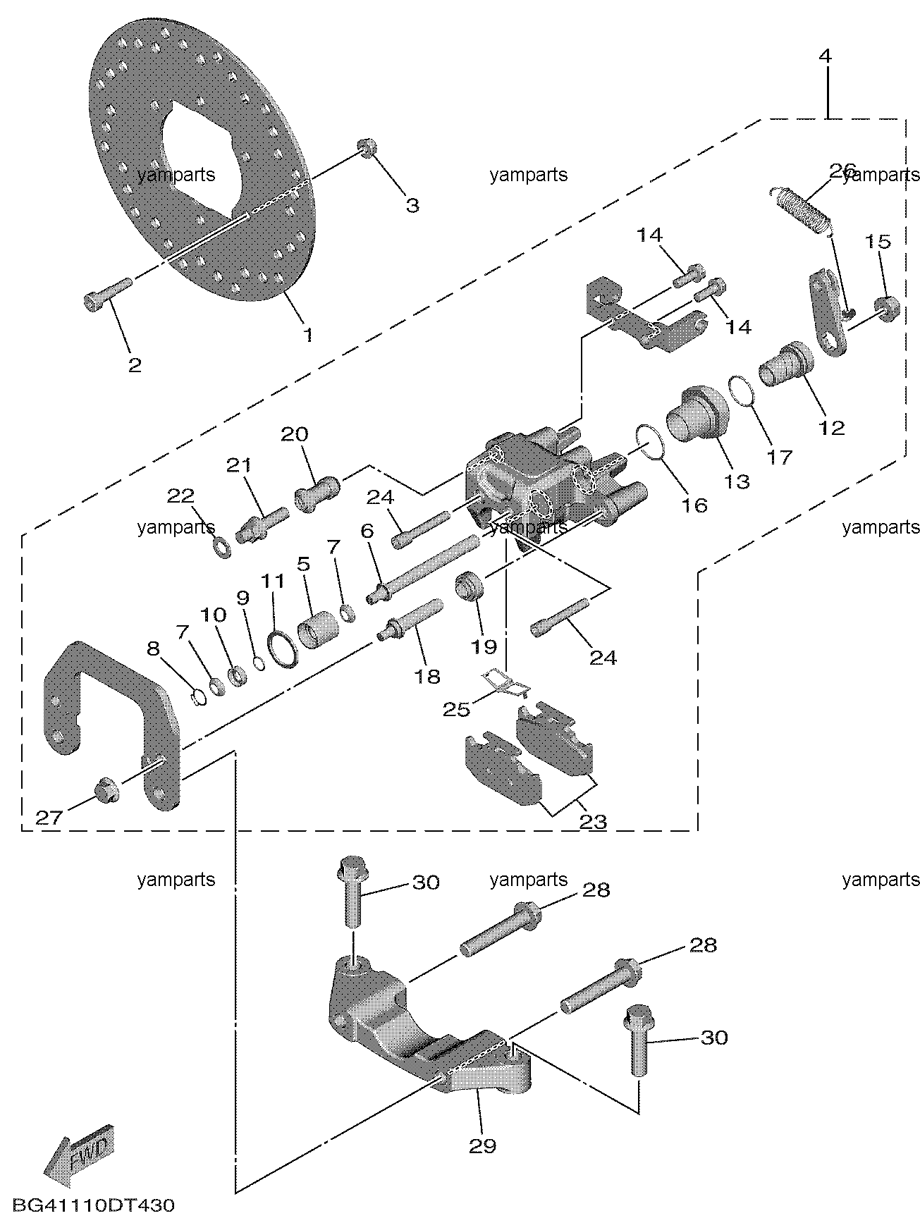 Тормоз стояночный