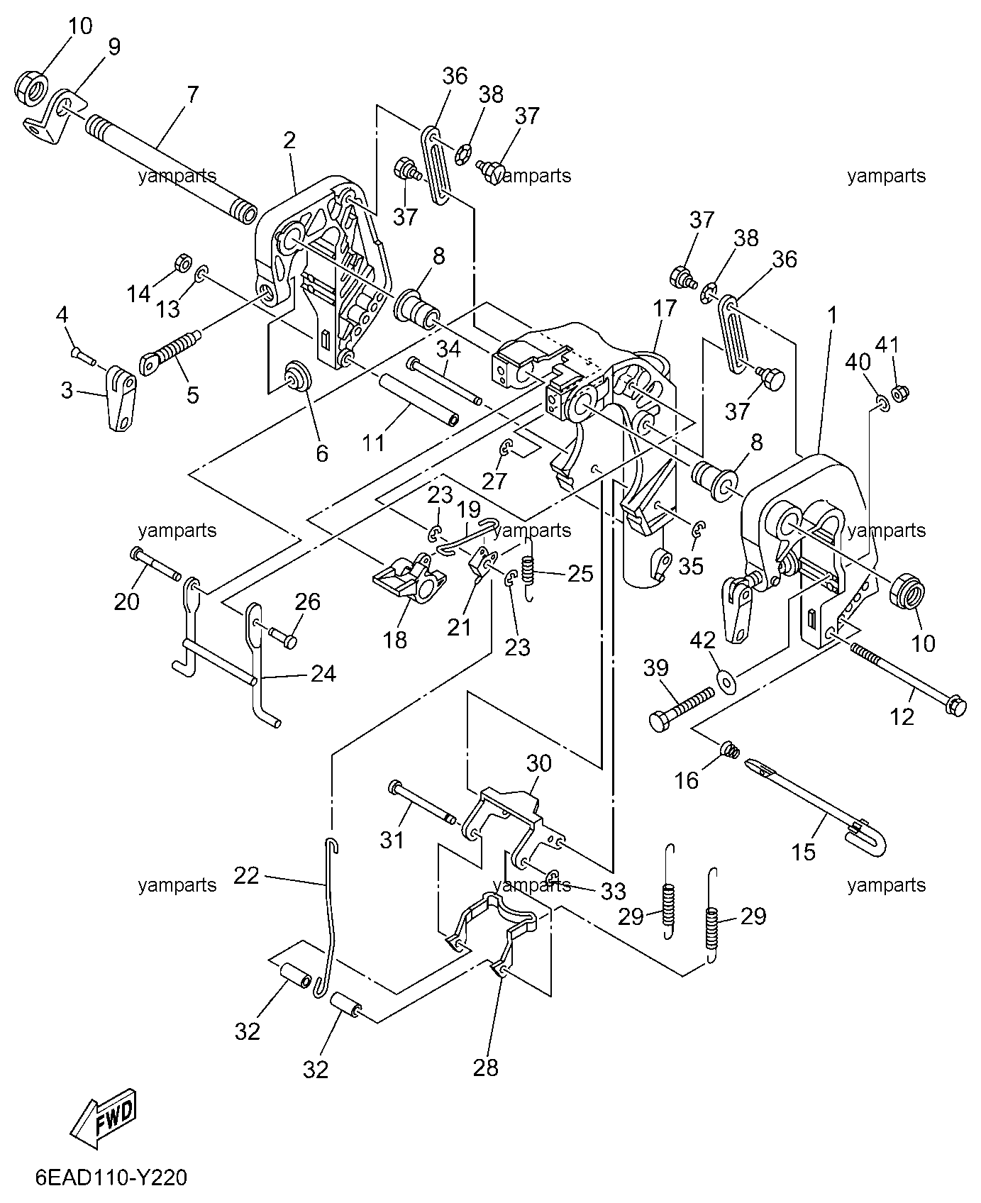 Подвеска двигателя (MH, E)