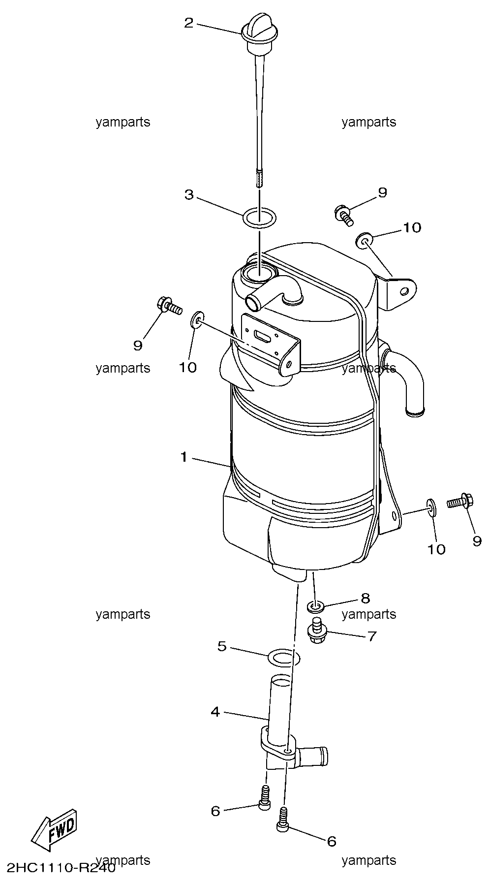 Бак масляный