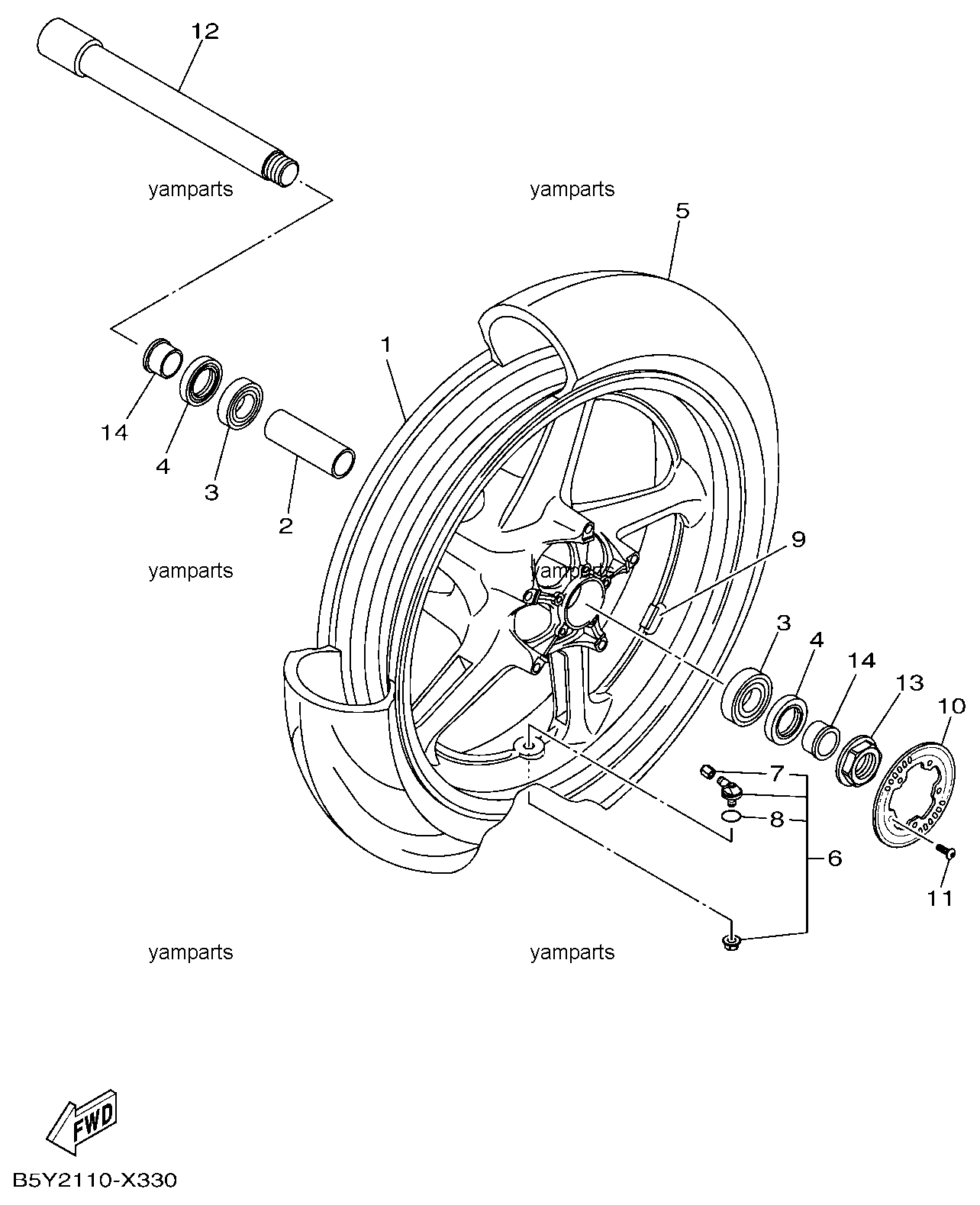 Колесо переднее